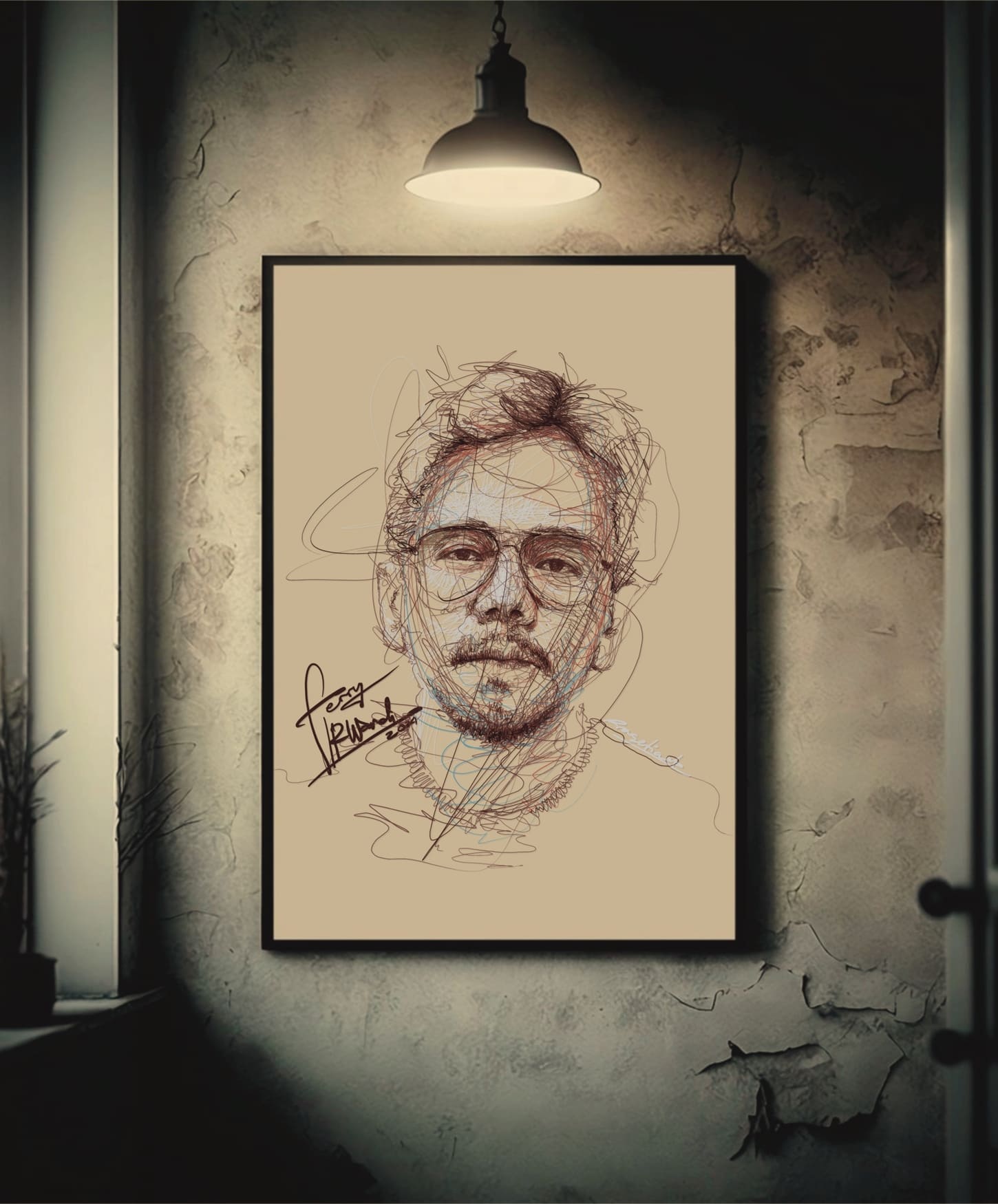 Karya scribble Prasetiadepe — Potrait 01